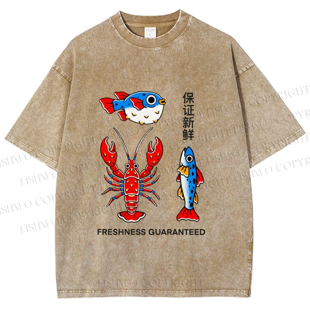 Unisex Guaranteed Freshness Printed Washed Tee