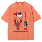 Unisex Guaranteed Freshness Printed Washed Tee