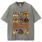 Unisex World of Macaques Printed Washed Tee