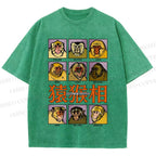 Unisex World of Macaques Printed Washed Tee
