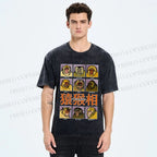 Unisex World of Macaques Printed Washed Tee