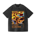 Unisex Yayoi Kusama Sunflower Printed Washed Tee