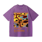 Unisex Yayoi Kusama Sunflower Printed Washed Tee