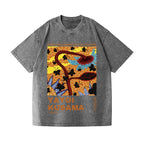 Unisex Yayoi Kusama Sunflower Printed Washed Tee