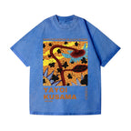 Unisex Yayoi Kusama Sunflower Printed Washed Tee