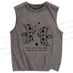 Unisex Until We Are All Free Printed Washed Tank Top