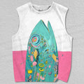 Unisex Psychedelic Fish Printed Tank Top