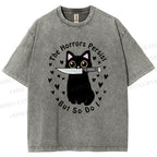 Unisex The Horrors Persist, But So Do I Printed Washed Tee