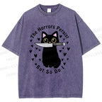 Unisex The Horrors Persist, But So Do I Printed Washed Tee