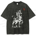 Unisex Ink Unicorn Printed Washed Tee