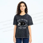 Unisex Rizz Em With The Tism Printed Washed Tee