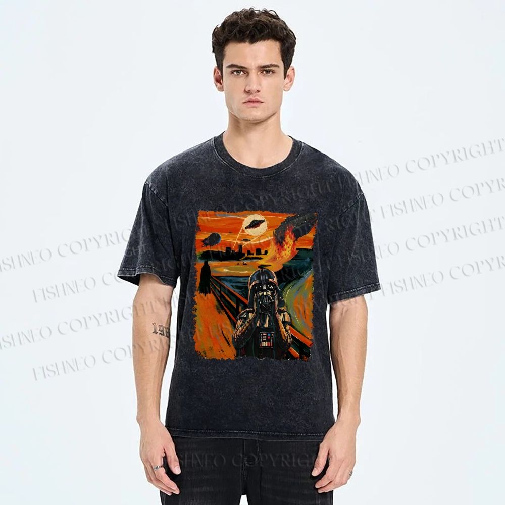Unisex Star Wars: The Scream Printed Washed Tee