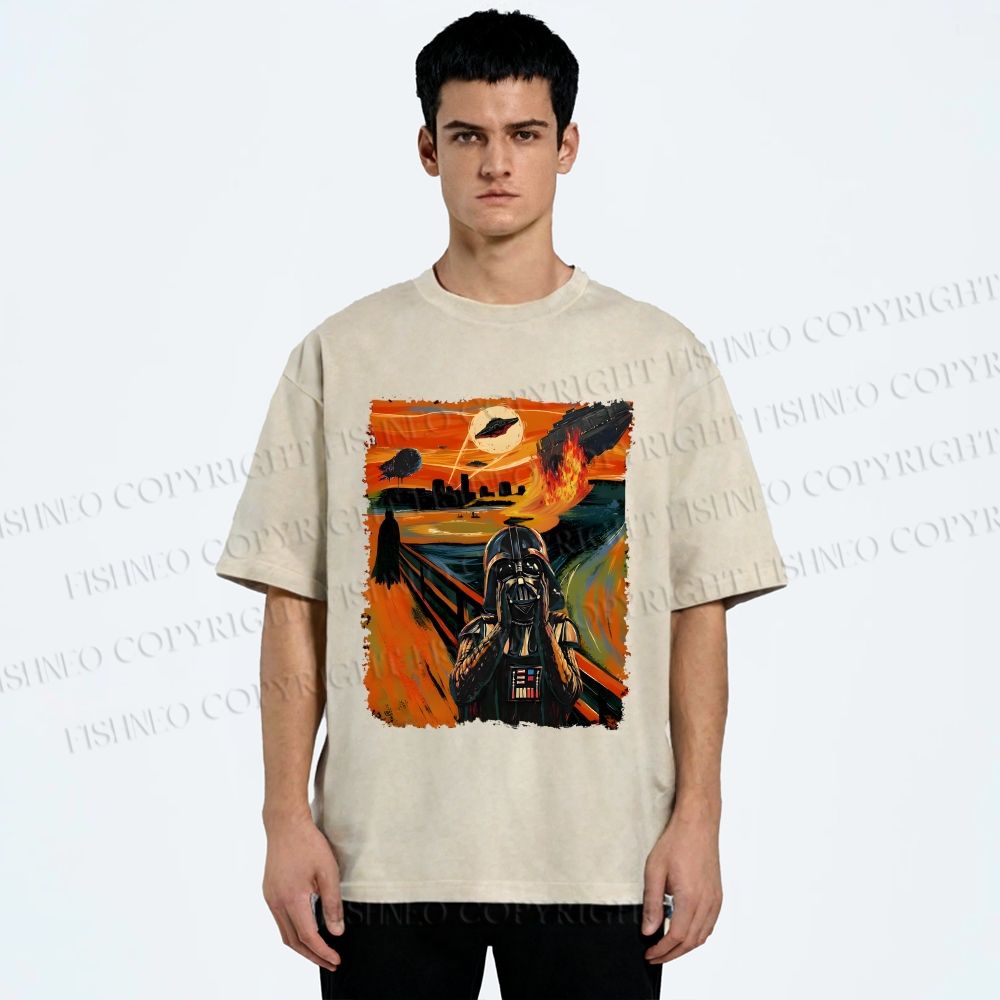 Unisex Star Wars: The Scream Printed Washed Tee