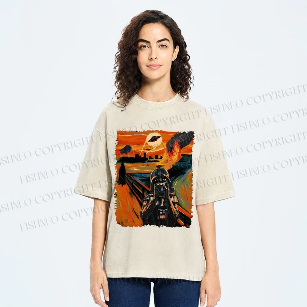 Unisex Star Wars: The Scream Printed Washed Tee