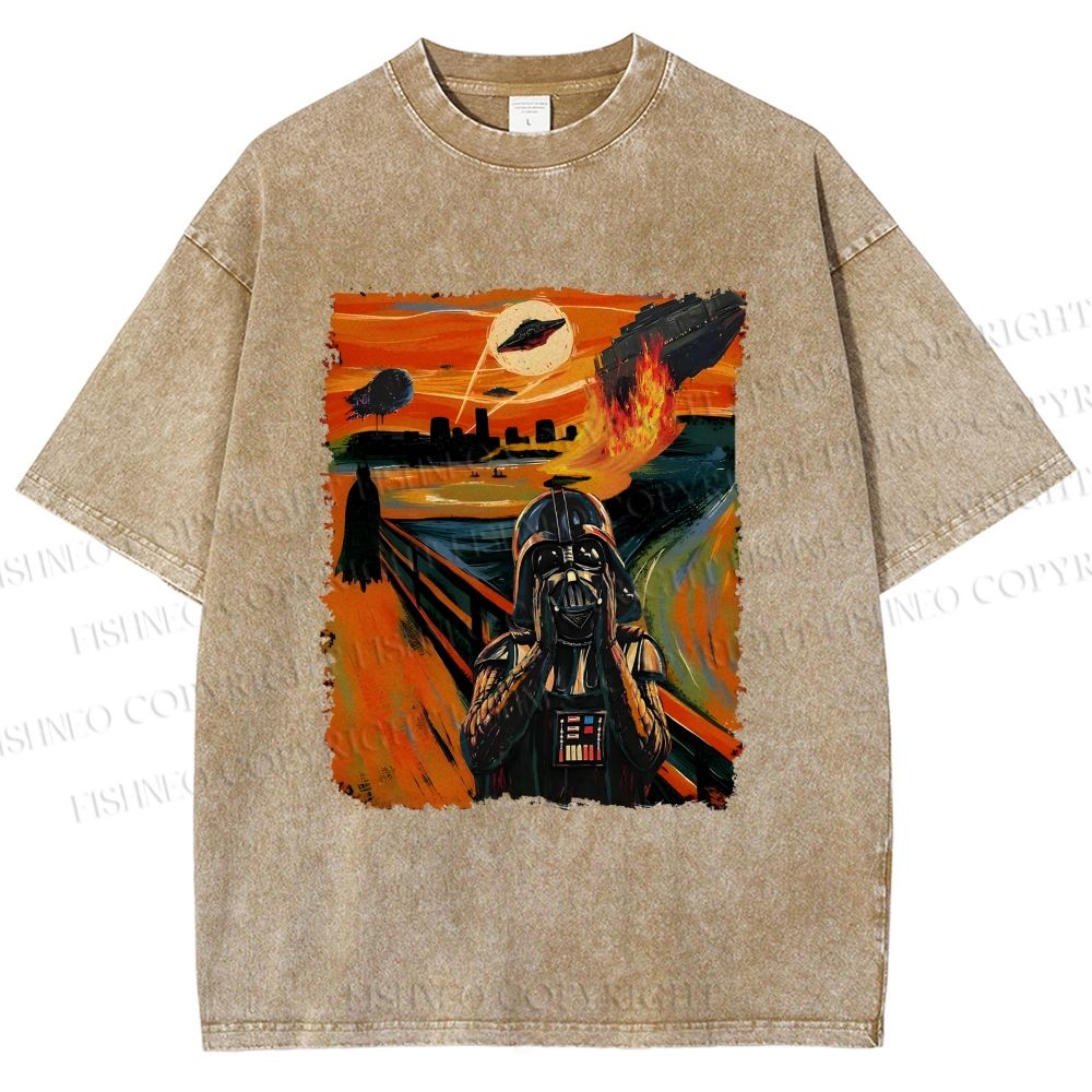 Unisex Star Wars: The Scream Printed Washed Tee
