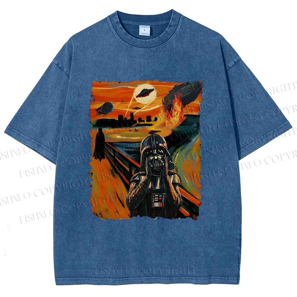 Unisex Star Wars: The Scream Printed Washed Tee