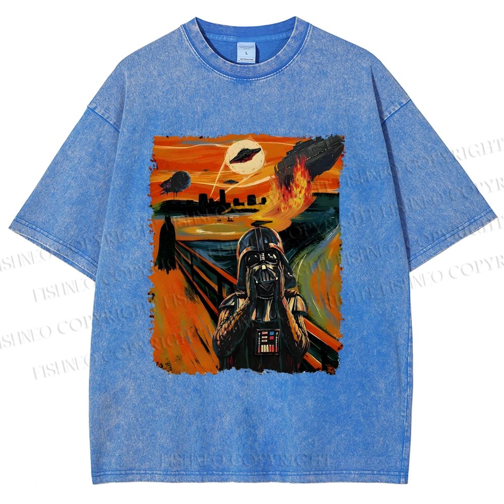 Unisex Star Wars: The Scream Printed Washed Tee