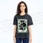 Unisex Vintage Koala Bear Printed Washed Tee