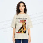 Unisex Yayoi Kusama Silly Panther Printed Washed Tee