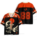 Japanese Koi Fish Ukiyo-e Wave Jersey Shirts