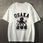 Unisex Classic Cotton Dotonbori Octopus Printed T-shirt