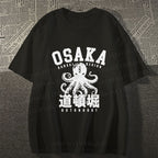 Unisex Classic Cotton Dotonbori Octopus Printed T-shirt