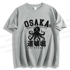Unisex Classic Cotton Dotonbori Octopus Printed T-shirt