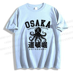 Unisex Classic Cotton Dotonbori Octopus Printed T-shirt