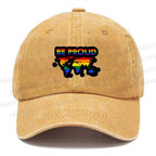 Unisex Pride Be Proud Vintage Casual Washed Cap