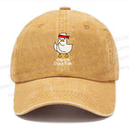 Unisex Vintage Duck Printed Casual Washed Cap