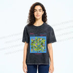 Unisex Ladybug in Grass Poster Printed Washed Tee