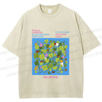 Unisex Ladybug in Grass Poster Printed Washed Tee