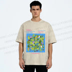Unisex Ladybug in Grass Poster Printed Washed Tee