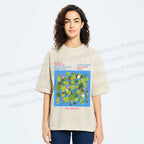 Unisex Ladybug in Grass Poster Printed Washed Tee