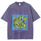 Unisex Ladybug in Grass Poster Printed Washed Tee
