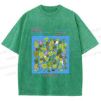 Unisex Ladybug in Grass Poster Printed Washed Tee