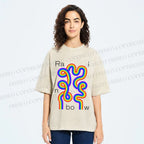 Unisex Pride Rainbow Printed Washed Tee