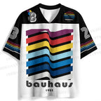 Bauhaus Color Geometry Jersey Shirts
