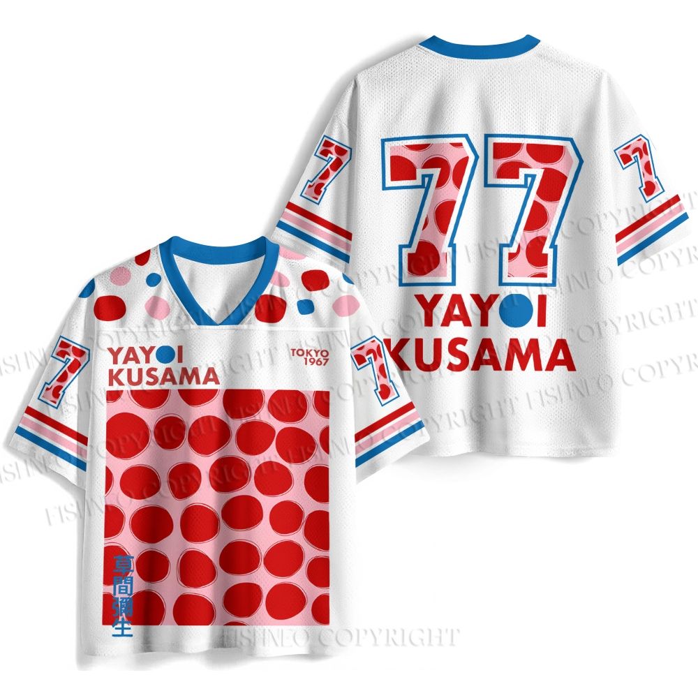 Yayoi Kusama Red Dots Jersey Shirts
