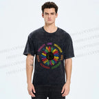 Unisex Pride Sunflower Love And Hope Printed Washed Tee