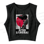 Afro Samurai Sleeveless Crop Tops