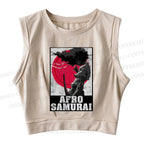 Afro Samurai Sleeveless Crop Tops