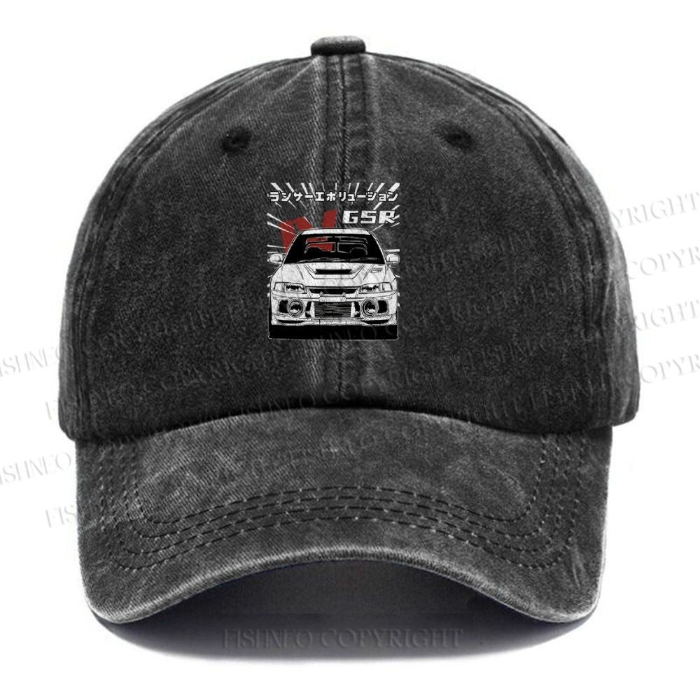 Unisex GSR Car Vintage Casual Washed Cap