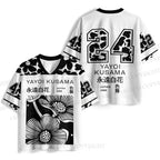 Yayoi Kusama Black Flower Jersey Shirts