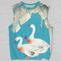 Unisex Vintage Silly Goose Printed Tank Top