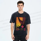 Unisex Yayoi Kusama Rhino Printed Washed Tee