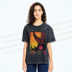 Unisex Yayoi Kusama Rhino Printed Washed Tee