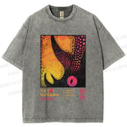 Unisex Yayoi Kusama Rhino Printed Washed Tee