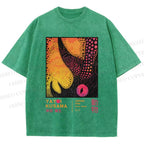 Unisex Yayoi Kusama Rhino Printed Washed Tee