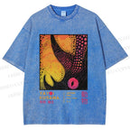 Unisex Yayoi Kusama Rhino Printed Washed Tee